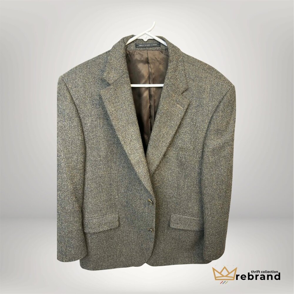 Vintage Canadian Made Wool Blazer - Size- L (1990-2000s)